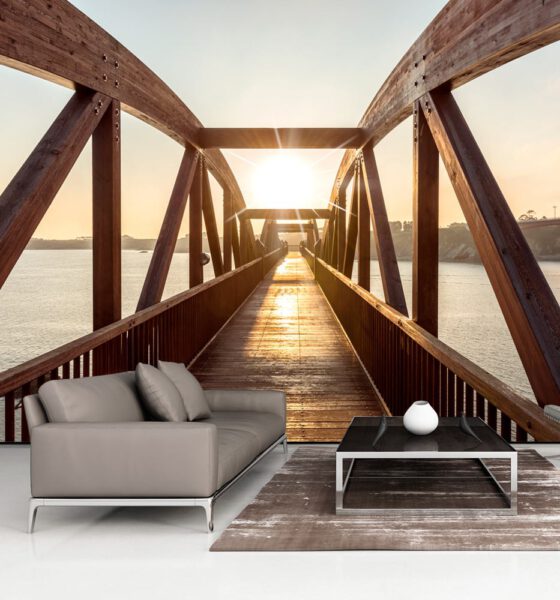 Wizerunki mostów w roli naściennej ozdoby. Fototapety mosty – styl, urok, powiew wielkiego świata!